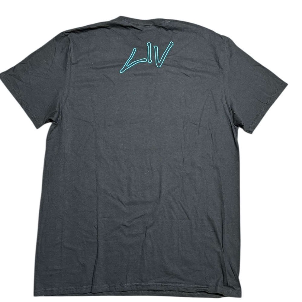 NEW | Men's WWE Black Liv Morgan Liv Forever Crew Neck 100% Cotton T-Shirt Sz L - Picture 2 of 5
